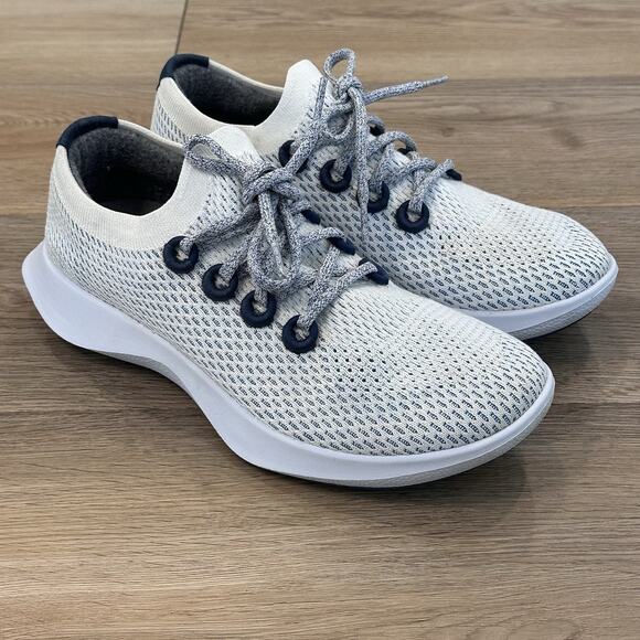 Allbirds Tree Dasher Women’s 10 White Knit Athletic Running Shoes Sneakers EUC - Picture 1 of 10